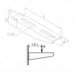 710115 WS150 Kronšteinas su užraktu, ilgis L-160mm