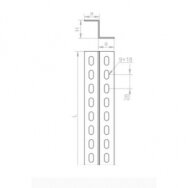 630220 ZC25H25/2 Z formos profilis 25x25x25 2.0mm L-2m