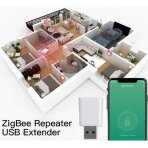 ZigBee signalo kartotuvas, USB, TUYA / Smart Life, MOES