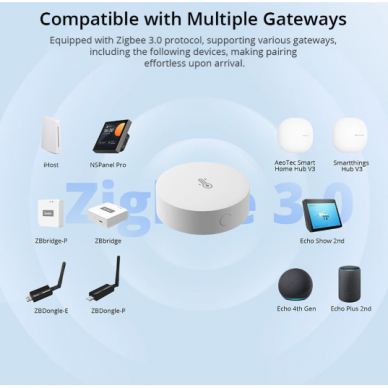 Temperatūros ir drėgmės jutiklis Zigbee SONOFF SNZB-02P 3